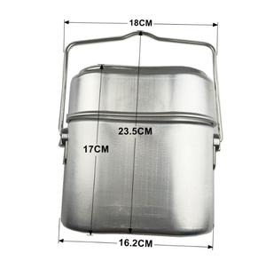 Lonchera para Exteriores DFM1104, Olla para Acampar con Tapa y Plato Interior, Juego de Vajilla 3 en 1 Original, Lonchera, Cantina para Exteriores, Portátil - Product Image 2