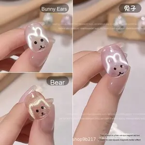 2025 nouvel outil professionnel multifonctionnel de Style français pour lapin oeil de <span class=keywords><strong>chat</strong></span> Nail Art ongles artificiels magnétiques forts - Product Image 4