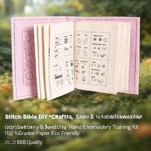 Stitch Bible DIY Sewing Pattern <b>Book</b> Hand Embroidery <b>Training</b> Kit High Grade Paper Eco Friendly Luxury B2B Quality - Product Image 3