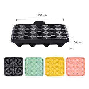 Molde de silicona para cubitos de hielo de grado alimenticio para el hogar, con forma de diamante, 16 rejillas, para venta al por mayor - Product Image 3