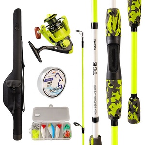 Palmer 1.8m Portable Kit complet complet <span class=keywords><strong>ensemble</strong></span> de cannes à pêche en fibre de verre cannes à pêche cannes à pêche et moulinet Combo <span class=keywords><strong>ensemble</strong></span> complet - Product Image 3