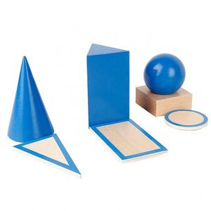 Trò Chơi Toán Học Âm Thanh Nổi Hình Học 3d Toán Học Nhóm Đồ Chơi Giáo Dục Học Tập Cho Trẻ Tập Đi Bằng Gỗ Montessori - Product Image 5