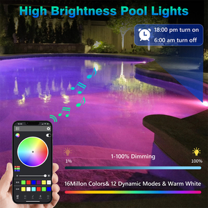 IP68 étanche sous-marin submersible couleur changeante lumières LED <span class=keywords><strong>piscine</strong></span> lumières <span class=keywords><strong>pour</strong></span> <span class=keywords><strong>piscine</strong></span> <span class=keywords><strong>hors</strong></span> sol - Product Image 2