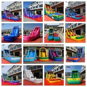 Toboggan aquatique gonflable de taille adulte énorme d'arrière-cour avec piscine pour jeu d'été en plein air pour adultes - Product Image 3