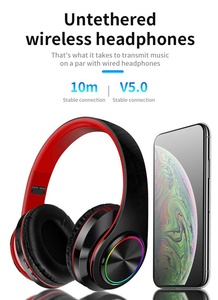 Auriculares Inalámbricos B39 con Micrófono, Auriculares Estéreo Plegables con Orejas de Gato, Auriculares Deportivos para Juegos con TF - Product Image 2