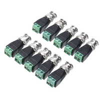 Connecteurs vidéo BNC mâles de haute qualité SWALLOWTECH, sans soudure, durables, avec broches en laiton pour système de caméra CCTV 12V 2A
