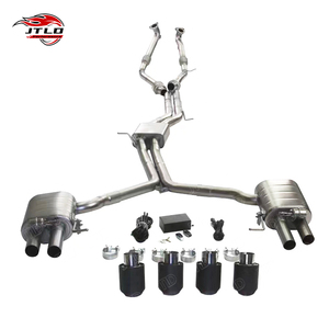 JTLD Tubo de <span class=keywords><strong>Escape</strong></span> de Acero Inoxidable, Sistema de <span class=keywords><strong>Escape</strong></span> Valvetronic Catback para <span class=keywords><strong>AUDI</strong></span> <span class=keywords><strong>S5</strong></span> B8 3,0, Tubo Delantero con Catback - Product Image 1