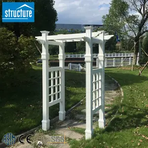 Easy Installation UV Resistant PVC Pergola Customized Design Customized Size