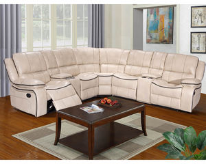 Prix de liquidation en Chine avec un ensemble de fauteuils inclinables en bois et tissu noir de luxe pour la maison - Product Image 5