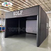 Simulateur de golf gonflable sur mesure pour la maison, enclos de practice, tente de simulateur de golf pour la pratique