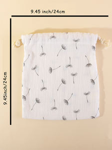 2 buah tas penyimpanan ibu katun kantung popok handuk bayi serut bayi Harga wajar pengatur tas popok kereta bayi - Product Image 3