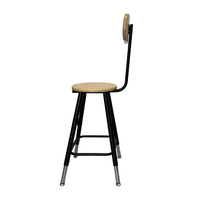 Tabouret de bar en bois, hauteur de bar et de comptoir