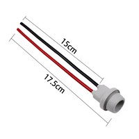 Adaptateur de douille T10 W5W haut de gamme en caoutchouc souple, support de lampe, accessoires de voiture, connecteur de câble mâle-femelle