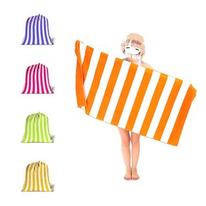 Tùy Chỉnh In Logo Phản Ứng In Du Lịch Khăn Khô Nhanh Cát Miễn Phí Sọc Microfiber Bãi Biển Khăn - Product Image 1