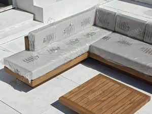 Juego de Muebles de Jardín de Teca de Lujo, Muebles de Patio para Villa, Sofá Moderno de Lujo para Resort y Hotel - Product Image 5