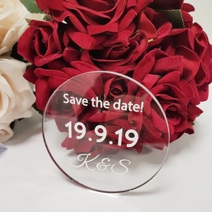 Tarjeta de Invitación de Boda de Acrílico Esmerilado Personalizada, Inserto de Invitación Transparente Impreso con Logotipo de Guangdong para Decoración de Bodas - Product Image 5