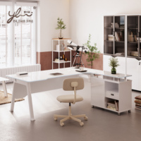 Bureau d'ordinateur en verre mobilier d'intérieur ensemble complet table de bureau design mobilier de bureau design moderne table de bureau en verre