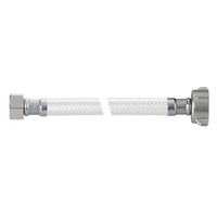 Tuyau flexible métallique tressé KLOE F3/8"C/F1/2"C/F1/2"/F1/2" Flare X F7/8" avec écrou en plastique SUS304 pour alimentation en eau de toilette, certifié CUPC NSF, garantie 5 ans