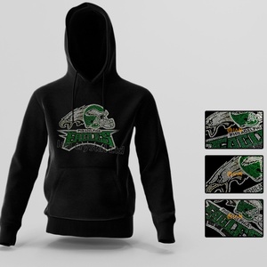 Nouveau Eagle Casque Football Strass Transfert Bling Philadelphia Team Motif Hotfix Strass Transfert pour Chemise - Product Image 2