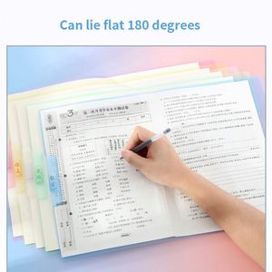 Large Capacity A3 Folding Rotating Side Open PP Rod <b>Clip</b> Folder Universal Test Paper Sorting Storage Organzied for Students - Product Image 4