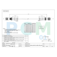 Cable de Extensión Profibus M12 Código B de 5 Pines Macho a Hembra, Cable Conector de Red Fieldbus para Automatización Industrial, Sensor y Actuador