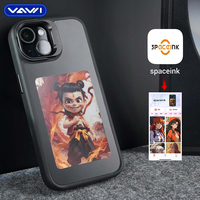 Étui de téléphone intelligent VAWI B234 HD avec écran E-Ink 4 couleurs, NFC et support d'objectif pour iPhone 13 14 15 16 17 Pro Max – Coque DIY