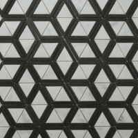 Mosaïque de marbre en chevrons à motifs multiples, pierre naturelle, nouvelle collection, très demandée, belle forme
