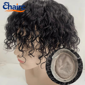 Sistema Capilar para <span class=keywords><strong>Hombre</strong></span> con Encaje Suizo y Borde de PU, <span class=keywords><strong>Cabello</strong></span> 100% Humano, Fácil de Aplicar, Textura Similar a la Piel, para la Pérdida de <span class=keywords><strong>Cabello</strong></span> en Hombres - Product Image 1