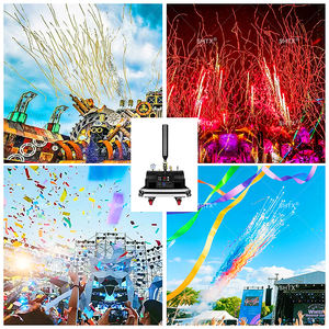 SHTX Canon à confettis électrique DMX 512 pour scène <span class=keywords><strong>stade</strong></span> CO2 pour spectacles concerts et célébrations Machine à confettis - Product Image 5