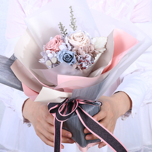 Beautiful Real Preserved Rose Bouquet-Romantic <strong>Gift</strong> <strong>Box</strong> for Father's Day <strong>Easter</strong> &amp; Graduation Home Decor - Product Image 3