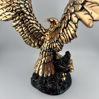 Trophée en résine couleur bronze, motif Aigle Doré d'entreprise, sculpté à la main, récompense durable pour les présidents des assemblées législatives/judiciaires