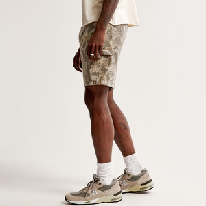 Shorts cargo en jean camouflage à imprimé, nouvelle conception 2024, shorts complets, shorts de charpentier, 100% coton, multi-poches, coupe droite - Product Image 5
