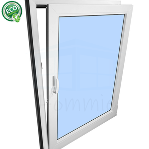 Fenêtre à double action en aluminium à rupture de pont thermique, avec cadre en aluminium, pour la sécurité et la protection contre les ouragans - Product Image 1