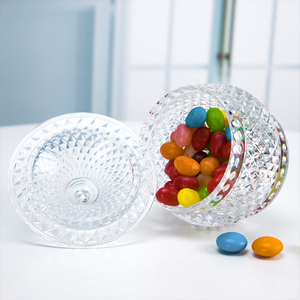 Lọ Kẹo Pha Lê Kích Thước Nhỏ Hộp Đựng Đồ Ăn Nhẹ Khắc Trong Suốt Bát Thủy Tinh Đựng Đường Làm Quà Tặng - Product Image 3