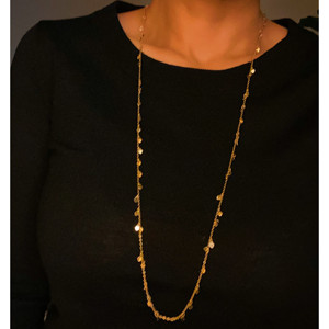 Collana lunga con mini cuori su tutta la lunghezza - Product Image 5