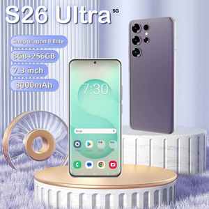 Téléphone cellulaire multifonctionnel à chaudS26 Ultra Smartphone 8 Go + 256 Go déverrouillé double <span class=keywords><strong>carte</strong></span> 7.3 pouces écran téléphones mobiles - Product Image 4