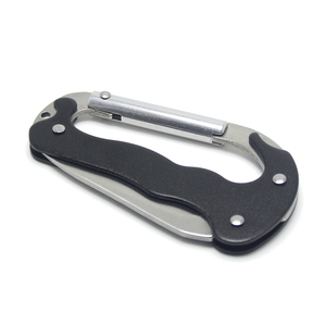 <span class=keywords><strong>Mousqueton</strong></span> de camping multifonction EDC pour l'extérieur <span class=keywords><strong>mini</strong></span> couteau pliable en acier inoxydable <span class=keywords><strong>mousqueton</strong></span> de voyage en métal avec couteau - Product Image 2