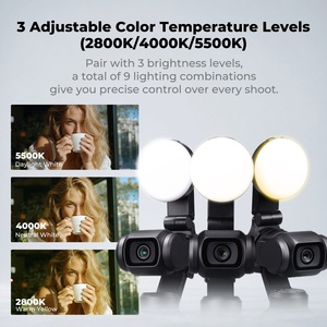 K&F Concept LM06 Mini Lampe d'appoint magnétique compatible avec DJI <span class=keywords><strong>Osmo</strong></span> Pocket 4 Pro - Product Image 3