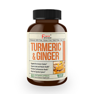 Nouveauté : capsules de curcuma, soutient la santé du système digestif pour les hommes et les femmes, extraits de plantes de curcuma biologiques - Product Image 1