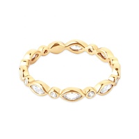 Bijoux de mode Milskye, argent 925 plaqué or 18 carats, anneaux œil de cheval éternels, cadeau pour filles