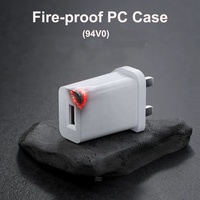 Adaptateur secteur USB de qualité supérieure, prise britannique, certifié UKCA CE Rohs, 5VDC 2A 10W, chargeur mural