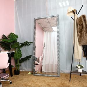 Espejo de Cuerpo Entero para Tocador con Marco Cuadrado de Cristal y Luz Led con Atenuación por Control <span class=keywords><strong>Remoto</strong></span> - Product Image 4
