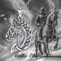 Merry shine Unique Design Sterling Silber Hollow Horse Anhänger Halskette für Männer