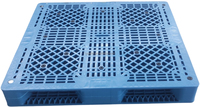 Palette en plastique empilable moulée par injection, haute capacité de charge, pour la logistique des supermarchés