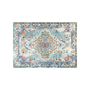 Alfombra de Lana Rectangular con Diseño de Medallón, 100% Fibra de Poliéster, Lavable, Antideslizante, Absorbente de Agua, Fabricada en EE. UU. - Product Image 2