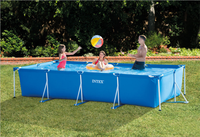 Intex 28270 Kunststoff rahmen Outdoor Large Pvc Intex Rechteckiger Pool Metallrahmen
