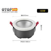 Anti silau ip65 downlight tersembunyi ip65 down light tahan air tersembunyi cob lampu untuk proyek hotel