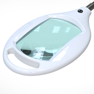 5x 6.85" 4.25" 3 Diopter 100V/120V/220V-240V Large Aesthetic Folding Beauty Salon Magnifying Lamp Floor Stand Office Table <b>Light</b> - Product Image 2