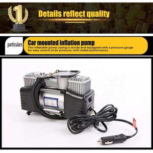 Pompe à air pour pneus de voiture avec manomètre numérique, compresseur d'air numérique pour voiture, pompe automatique portable - Product Image 3