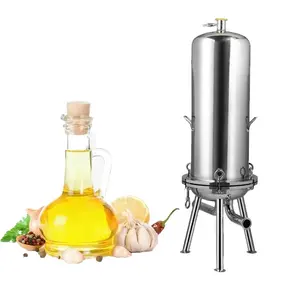 filter oil food grade 304 stainless steel multi-core housing filter used in edible oil processing industry